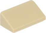 Lego: 50X SchräGstein / Pendenza 1X2 30°, Beige