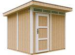 Capanno Da Giardino Di 5,9M² Con Pavimento E Piastrelle Bituminose - Capanno Da Giardino L279Xl293Xh239 Cm - Capanno Da Giardino Timbela M903 - Harvest Honey