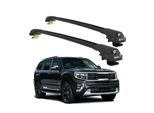 Turtle Portapacchi AIR-1 Kia Mohave HM2 2020 - 2024 Barre Rialzate , Nero