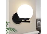 Zmh Lampada Da Parete Nera Lampada Da Parete Interna Moderna Lampada Da Letto In Vetro E27 Illuminazione Da Parete Lampada Notturna Per Scala Soggiorno Camera Da Letto Corridoio Camera Dei Bambini Senza Lampadina