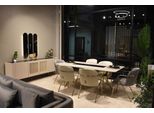Set Sala Da Pranzo 1X Tavolo Da Pranzo + 6X Sedie + 1X Credenza + 1X Specchio 9 Pz. Jvmoebel