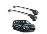 Turtle Portapacchi AIR-1 Kia Carnival KA4 2021 - 2024 Barre Rialzate , Argento