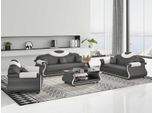 Set Di Divani 3+2+1 Posti Nero Jvmoebel
