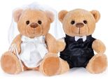 Brubaker Orsacchiotto Coppia Di Sposi - Set Di Orsacchiotti Da 25 Cm - Regalo Per Matrimonio E Fidanzamento - Regalo Di Nozze Per Sposi