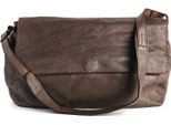 Harold's Pelle Borsa A Tracolla Borsa A Tracolla Submarine Handbag Flap Brown Marrone Scuro