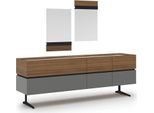 Credenza 2X Specchio Design Moderno Jvmoebel