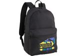 Puma Zaino Phase Backpack 22L Puma Black - Sports Print Nero