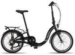 Pacto Six - Bicicletta Olandese, Bicicletta Pieghevole Di Qualità, Telaio In Alluminio 27 Cm, Ruote In Alluminio 20 Pollici, Bicicletta, Bicicletta Pieghevole Shimano A 6 Velocità