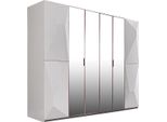 Armadio Design Bianco 260 X 65 X 220 Cm Jvmoebel