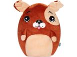 Squishbrubies Hugo Il Cane - Peluche Di 35 Cm - Morbidissimo Peluche Da Coccolare, Regalare E Collezionare - Marrone