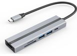Hub Inf USB-C 6-In-1 Con Hdmi 4K, Porte Usb 3.0/2.0, Lettore Di Schede Sd/Tf