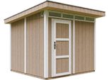 Capanno Da Giardino Di 5,9M² Con Pavimento E Piastrelle Bituminose - Capanno Da Giardino L279Xl293Xh239 Cm - Capanno Da Giardino Timbela M903 - Marrone Terra