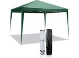 Fch Gazebo 3X3M Impermeabile, Gazebo Pieghevole Pop-Up Regolabile In Altezza, Tenda Da Giardino Protezione Uv 50+, Tenda Da Festa Con Borsa Per Giardino, Verde