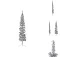 Vidaxl Supporto Per Mezzo Albero Di Natale Artificiale Slim Silver 210 Cm - Alberi Di Natale