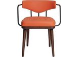 Sedia Da Pranzo Arancione 62 X 55 X 76 Cm Jvmoebel