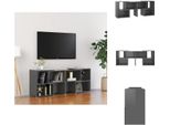 Vidaxl Mobile Tv Grigio Lucido 104X30X52Cm Materiale A Base Di Legno - Mobili Tv