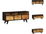 Vidaxl Mobile Tv In Legno Massiccio Di Mango 120 X 30 X 50 Cm - Mobili Tv