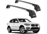 Tetto Turtle AIR-2 , Argento Bmw X3 G01 2018 - 2024 (Suv)