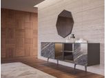 Sala Da Pranzo Tavolo Da Pranzo 4X Sedie Credenza Con Specchio Jvmoebel