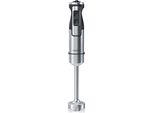 Set Di Frullatori A Mano Arendo 1000 W In Acciaio Inox, Lama A Quattro Lame, Frullatore A Mano, Regolazione Continua Della Velocità, Pulsante Turbo, Piede Del Frullatore Staccabile, Gs