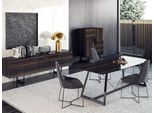 Set Sala Da Pranzo 7Pc Tavolo Sedie Cassettiera Credenza Jvmoebel