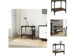 Vidaxl Mobile Tv Marrone Effetto Rovere 40X33X41 Cm Materiale Legno Acciaio - Mobili Tv