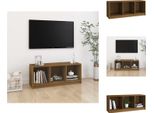 Mobile Tv Vidaxl Miele Marrone 104X33X41 Cm In Legno Di Pino Massiccio - Mobili Tv