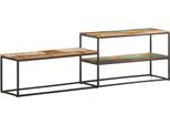 The Living Store Mobile Tv 180X30X50 Cm Legno Massiccio Riciclato