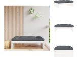 Vidaxl Sgabello Da Giardino Bianco 120X80 Cm In Legno Di Pino Massiccio - Elementi Per Divani Da Giardino