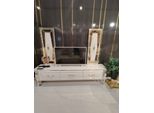 Mobile Tv Moderno Lowboard Bianco 210 X 42 X 60 Cm Jvmoebel