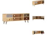 Vidaxl Scaffale Tv 120 X 30 X 40 Cm In Legno Massiccio Di Mango - Mobili Tv