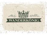 Vianmo Insegna In Legno 12X18 Cm Wandern WanderköNig Krone Berge