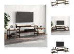 Vidaxl Mobile Tv Marrone Effetto Rovere 197X35X52 Cm Materiale A Base Di Legno - Mobili Tv