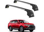 Portaoggetti Turtle AIR-2 , Argento Mitsubishi Outlander Mk3 2013 - 2021 Suv