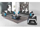 Set Divano Completo 3 Pezzi Nero Set Divani Jvmoebel
