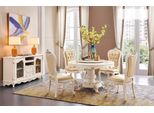 Set Sala Da Pranzo Tavolo Rotondo 4X Sedie Chesterfield Jvmoebel