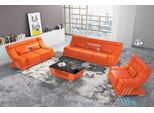 Set Di Divani In Ecopelle Arancione 321 Jvmoebel