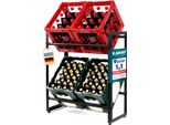 Portabottiglie Kenji Robusto E Stabile Nero 32 X 70 X 79 Cm