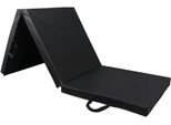 Tappetino Sportivo Pieghevole - Nero - 180 X 60 X 5 Cm - Extra Spesso - Tappetino Yoga Pieghevole - Tappetino Fitness Pieghevole - Tappetino Per Yoga, Meditazione, Sport E Ginnastica - Tappetino Per Ginnastica