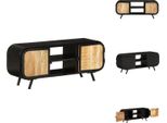 Vidaxl Mobile Tv 110X30X45 Cm Legno Di Mango Grezzo - Mobili Tv