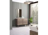 Cassettiera Con Specchio Camera Da Letto Console Legno Marrone Set 2Pz Moderno Jvmoebel