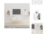 Vidaxl Mobili Tv A Parete 2 Pz. Bianco 40X34,5X40 Cm - Mobili Tv