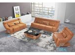 Set Di Divani In Ecopelle Marrone 321 Jvmoebel