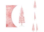 Vidaxl Mezzo Albero Di Natale Artificiale Con Supporto Slim Pink 150 Cm - Alberi Di Natale