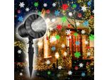 Topchances Led Fiocco Di Neve Proiettore Laser Luce Di Natale All'aperto Xmas Lampada Di Proiezione
