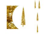 Vidaxl Mezzo Albero Di Natale Artificiale Con Supporto Slim Gold 240 Cm - Alberi Di Natale