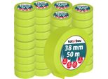 Kotarbau® Set Di 48 Nastri Per Mascheratura Al Neon Nastro Per Mascheratura Da 50 M Nastro Per Mascheratura Da 38 Mm Nastro Per Pittori Accessori Per Pittori Carta Per Mascheratura Verde Fluorescente Articoli Per La Pittura