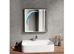 Emke Specchio Da Bagno Con Illuminazione Specchio Da Parete A Led 50 X 50 Cm Specchio Da Bagno Non Antiappannamento Con Interruttore A Sfioramento, Dimmerabile, Funzione Memoria