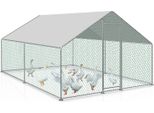 Tolletour Pollaio 3X2X2M Pollaio Piccolo Recinto Per Animali Ruspanti Recinto Per Animali Piccoli Voliera Recinto Per Animali Ruspanti Gabbia Per Polli Pollaio Struttura In Acciaio Zincato Con Tetto