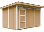 Capanno Da Giardino Di 8,7M² Con Pavimento E Piastrelle Bituminose - Capanno Da Giardino L412Xl279Xh239 Cm - Capanno Da Giardino Timbela M904 - Harvest Honey